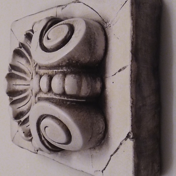 ZEUS *Signed bisque, Atlantis Tile, like Sid Dickens. *Rare & Retired wall art - Picture 4 of 12